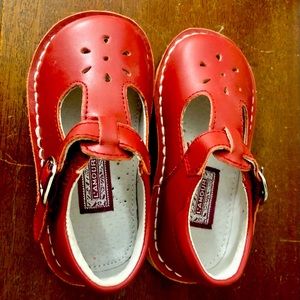 Red L’Amour Mary Janes, size 6.